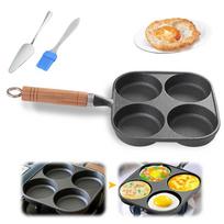 4-Cup Cast Iron Egg Frying Pan Non Stick Egg Cooker with Handle Crepe Pan Suitable for Gas Stove & Induction Cookware Poland