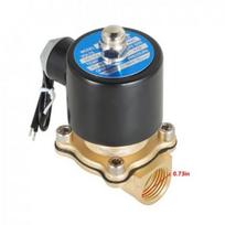 1/2 colio 12V DC žalvarinis elektrinis solenoidinis vožtuvas NPT dujoms, vandeniui, orui, paprastai uždarytas