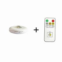 Mini belaidis itin ryškus LED naktinis šviestuvas, USB sąsaja, nuotolinio valdymo pultas, reguliuojamas šviesumas, po spintelėmis, spintose, drabužių spintoje, virtuvėje 1 Remote 1 Lamp