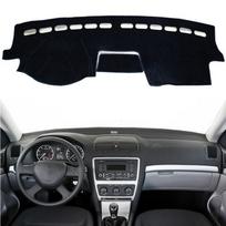 For Skoda Octavia A5 2005 2006 2007 2008 2009 2010-2014 Dashboard Cover Mat Pad Dash Sunshade trument Carpet Car Accessories Black(Black Edge)