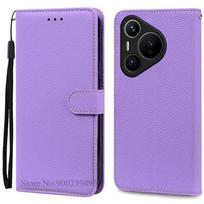 Dėklas Huawei Pura 70, Dėklas Huawei Pura70 Pro, Piniginės tipo atlenkiamas odinis dėklas Huawei Pura 70 Pro, Knygelės tipo magnetinis telefono dėklas For Huawei Pura70 vyno raudonos spalvos