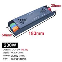 Impulsinis maitinimo blokas AC 220V į DC12V 24V Klijų užpildymo transformatoriai namų LED juostų apšvietimui pritemdyti 100W 200W 300W 400W 12V 100W