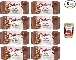 "Balconi- Croissant Duo Cacao" Dviejų sluoksnių šokoladiniai kruasanai "Croissant Duo" su kakava 8 x 300 g + itališka gurmaniška polpa 400 g