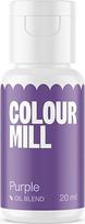 "Colour Mill Oil Blend" violetinės spalvos aliejiniai maistiniai dažai - maistiniai dažai šokoladui, fondanui, keksiukams, pyragams, kepiniams, makaronams - maistiniai dažai tortų dekoravimui - 20 ml