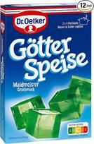 "Dr. Oetker Woodruff" skonio želė, 12 pakuočių, 12 x 25,2 g desertinių miltelių, skirtų "Woodruff" skonio želė želė