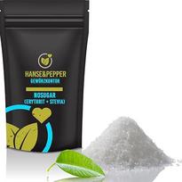 "Hanse&Pepper NoSugar" 1 kg - Eritritritolis + Stevija be cukraus Veganiškas natūralus cukraus pakaitalas