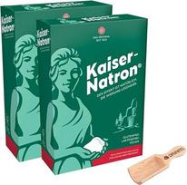 "Kaiser Natron" milteliai 250 g (5 x 50 g) su buko medienos lopetėle, 2 vnt.