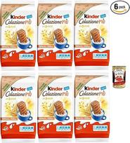 "Kinder Colazione Più", 10 užkandžių iš viso grūdo biskvito su 5 grūdais, su salyklo ir kakavos įdaru, puikiai tinka pusryčiams ir užkandžiams, 6 x 290 + itališka gurmaniška polpa 400 g