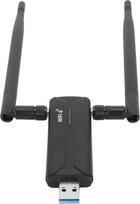 "Topiky" USB 3.0 WiFi 6E AX5400M WiFi adapteris asmeniniam kompiuteriui, 802.11AX 3 juostų 6G 5G 2.4G dvigubos 6dBi antenos USB WiFi Dongle tinklo adapteris staliniam kompiuteriui, nešiojamajam kompiuteriui, skirtas 11 10