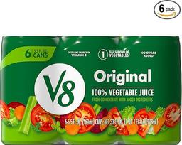 "V8" koncentruotos daržovių sultys - 5,5 oz - 6 vnt.