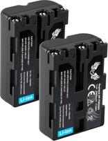 2 x SK baterija "Sony NP-FM500H" | 2400 mAh - Baterija NP-FM500 NP-FM55H "Sony Alpha 77 99 II A68 A77 A99 II" DSLR A450 A850 A900 / VG-C30AM VG-C99AM