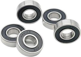 6001-2RS guolis 12 x 28 x 8 mm 4 vnt. Dviračių rėmo posūkio remonto dalys 6001 2RS rutulinis guolis 6001-2RS