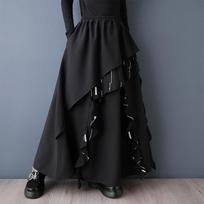 plus size High waist vintage Spring autumn casual loose Maxi long for woman skirts womens skirt