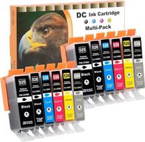 D&C 12x spausdintuvo kasetės, suderinamos su Canon PGI-525 CLI-526, skirtos Canon Pixma MG5250 MG5300 MG5340 MG5350 MG6250 MG8150 MG8250 MX885 MX895 IP4840 IP4850 IP490 0 0 MG5140 MG5150 MG5240 MX710 MX715 MG6100