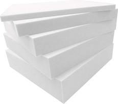 Polsterauflage aus hochdichtem Schaumstoff für Ersatzsofa, Esszimmer, Bodenbank, Hocker und Fenstersitze, 40 x 40 cm, 10 cm