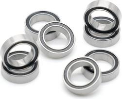 S6700RS guolis 10 x 15 x 4 mm ABEC-7 nerūdijančio plieno guoliai S61700RS 6700 RS plonojo profilio guoliai Pakuotė po 10 vnt.