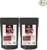 Šokoladiniai lašeliai be cukraus "No Sugar Sugar Chocolate Drops Minis Dark" su 60 % kakavos (500 g) be pridėtinio cukraus, saldinti eritritoliu ir stevija (2 x 250 g)