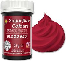 Sugarflair Spectral Blood Red Lebensmittelfarbpaste, hochkonzentrierte Lebensmittelfarbe für Buttercreme, Zuckerpaste, Royal Icing, Kuchendekorationen und mehr! Lebensmittelfarbstoff - 25g