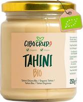 Tahini sezamo pasta Organic - 250 g. Neskrudinta tahina / tahino pasta humusui. Sezame yra vitaminų, baltymų, skaidulų ir antioksidantų. Skirta veganams ir vegetarams, taip pat Budos dubenėliui.