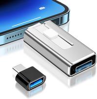USB atmintinė "iPhone" 256GB, [MFi sertifikuota] "4-in-1" USB atmintinė su "Lightning" prievadu, USB, USB-C, "Micro USB" prievadu, USB 3.0 atmintinė "iPhone" / "iPad" / "Android" telefonui / nešiojamajam kompiuteriui / asmeniniam kompiuteriui, be program