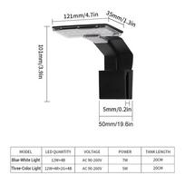 LED Fish Tank Light Mini Ultra-thin Clip-on Aquarium Lighting  High Brightness Clip-on Light for Water Plants  Energy Efficient EU Plug