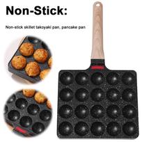 Neapsaugota Takoyaki keptuvė, 20 skylučių, aštuonkojų mėsos rutuliukų forma, namų gamybai, kepimo formelės, padėklas, puikiai tinka aštuonkojų rutuliukams, blynams Poland