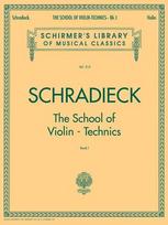 Schradieck - The School of Violin Technics Book 1 for Solo Violin Exercises for Finger Dexterity and Technique G. Schirmer String Method
