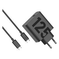 Motorola Wall Charger TurboPower 125W GaN USB-A w/ 1m USB-C, Black (SJMC1252)