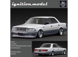PRE-ORD3R Ignition Modeliukas 1/18 Toyota Crown Royal Saloon G (130) , pearl white/silver