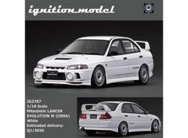 PRE-ORD3R Ignition Modeliukas 1/18 Mitsubishi Lancer Evolution IV (CN9A),white