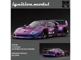 PRE-ORD3R Ignition Modeliukas 1/18 LB-WORKS 40, purple metallic