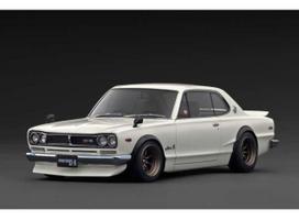 PRE-ORD3R Ignition Modeliukas 1/18 Nissan Skyline 2000 GT-R (KPGC10), white ivory