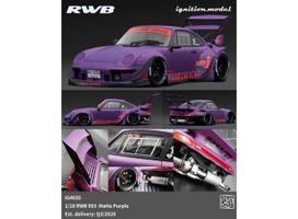 PRE-ORD3R Ignition Modeliukas 1/18 RWB 993, matte purple