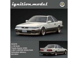 PRE-ORD3R Ignition Modeliukas 1/18 Toyota Soarer (Z20) 3.0 GT-Limited, white/gold