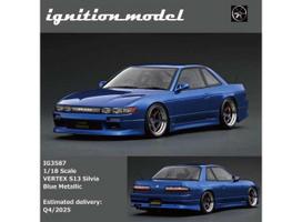 PRE-ORD3R Ignition Modeliukas 1/18 VERTEX S13 Silvia, blue metallic
