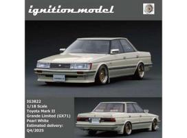 PRE-ORD3R Ignition Modeliukas 1/18 Toyota Mark II Grande (GX71), pearl white