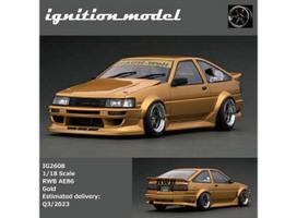 PRE-ORD3R Ignition Modeliukas 1/18 Toyota RWB AE86, gold