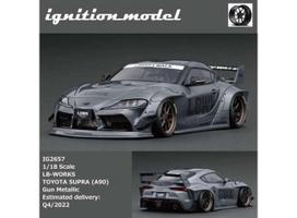 PRE-ORD3R Ignition Modeliukas 1/18 LB Works Toyota Supra (A90) *LWBK*, gun metallic