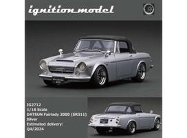 PRE-ORD3R Ignition Modeliukas 1/18 Datsun Fairlady 2000 (SR311), silver