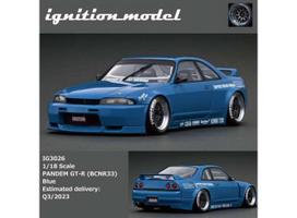 Ignition Modeliukas 1/18 Nissan Skyline Pandem GT-R BCNR33, blue