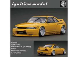 Ignition Modeliukas 1/18 Nissan Skyline Pandem GT-R BCNR33, yellow