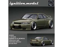 PRE-ORD3R Ignition Modeliukas 1/18 Pandem GT-R Nissan Skyline (BCNR33), millennium jade