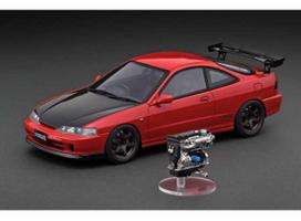 PRE-ORD3R Ignition Modeliukas 1/18 Honda INTEGRA (DC2) Type R with B18C engine, red