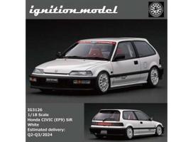 PRE-ORD3R Ignition Modeliukas 1/18 Honda Civic (EF9), SiR white