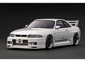 PRE-ORD3R Ignition Modeliukas 1/18 Nissan GReddy GT-R (BCNR33), pearl white