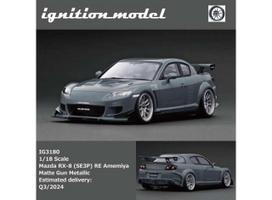 PRE-ORD3R Ignition Modeliukas 1/18 Mazda RX-8 (SE3P) RE Amemiya, matte gun metallic