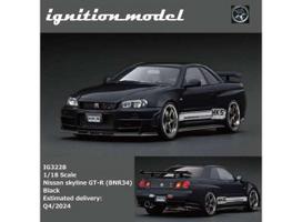 PRE-ORD3R Ignition Modeliukas 1/18 Nissan Skyline GT-R (BNR34), black