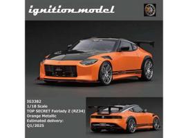 PRE-ORD3R Ignition Modeliukas 1/18 Nissan Top Secret Fairlady Z (RZ34), orange metallic