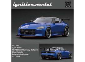 PRE-ORD3R Ignition Modeliukas 1/18 TOP SECRET Fairlady Z (RZ34), blue metallic