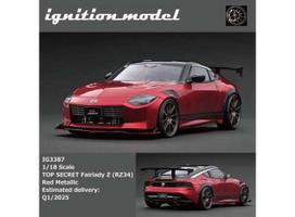 PRE-ORD3R Ignition Modeliukas 1/18 TOP SECRET Fairlady Z (RZ34), red metallic